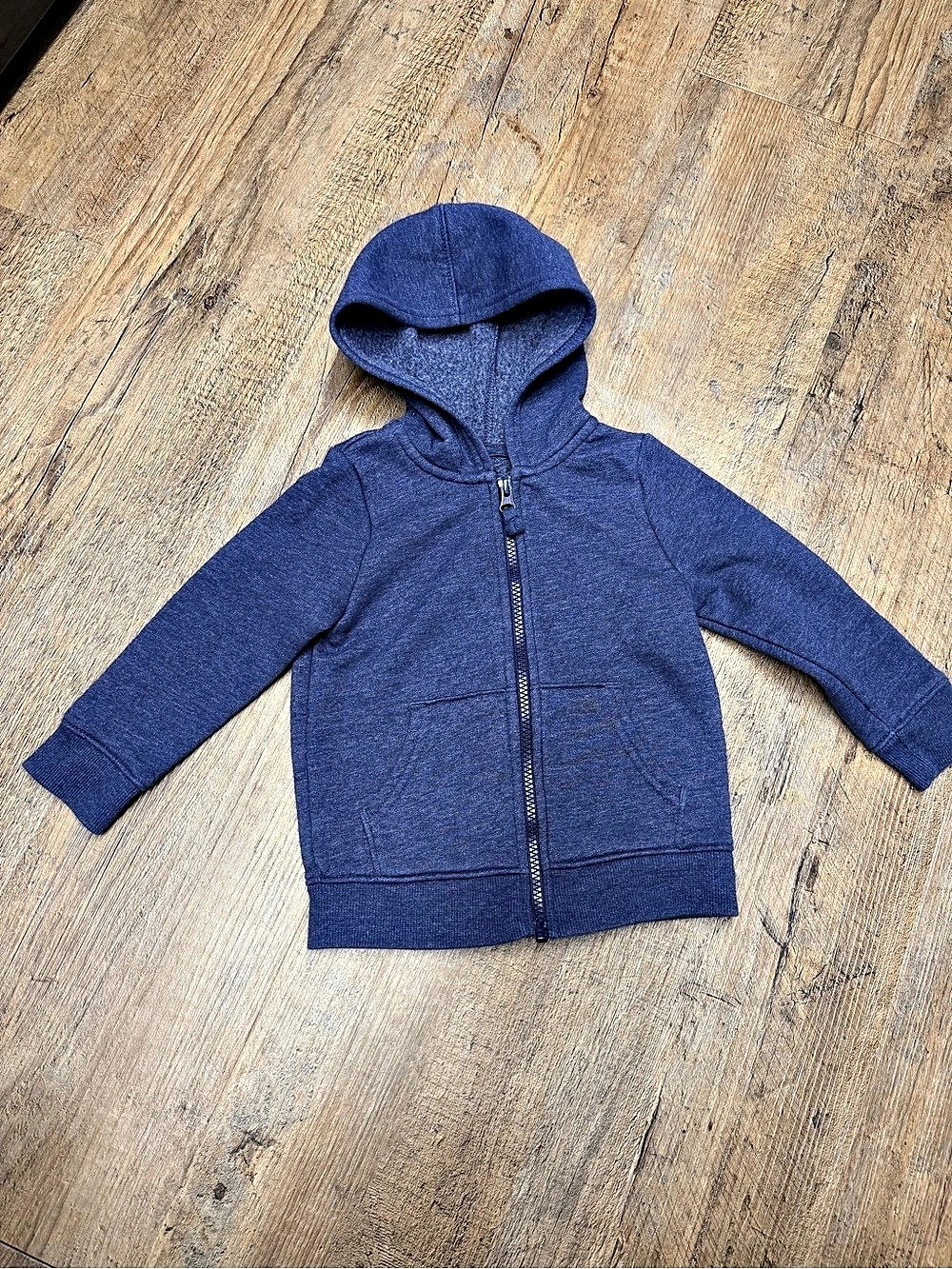 Cat & Jack Toddler Boys Fleece Zip-Up Hoodie navy Blue size 2t